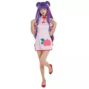 Рамма 1/2 Шампунь Косплей Платье Ципао Форма горничной Реквизит Хэллоуин Cheongsam,2XL