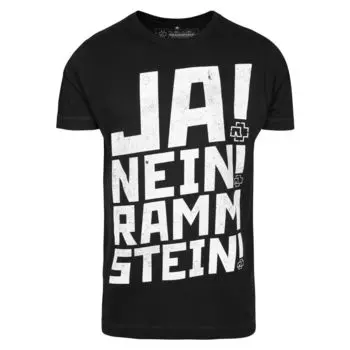 Rammstein Ramm Yes No Tea Черная юбка-футболка унисекс с полосой S