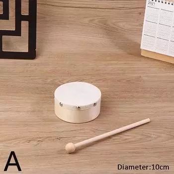 Рамочные барабаны 4/6/7/8/9/10 дюймов ручной барабан деревянный барабан с барабанными палочками набор музыкальная игра детская развивающая игрушка ударный инструмент A