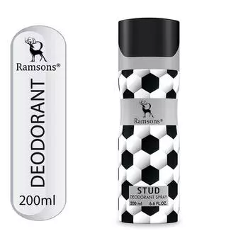 Ramsons - Дезодорант-спрей STUD | 200 мл | Духи для тела | TN - Бергамот, Ананас, Лаванда | MN - Жасмин, Роза | BN - Амбра, Кожаный