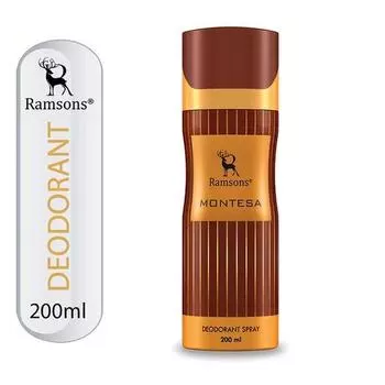 Ramsons Montesa Deodorant-200ml Deo для мужчин и женщин |Дезодорант-спрей для тела |Спрей для тела |Благоприятный для кожи |Стойкий аромат