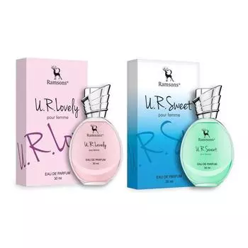 Ramsons - UR LOVELY & UR SWEET Eau De Parfum Combo Pack | 30 мл x 2 | Духи для женщин