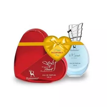 RAMSONS UR Sweet & Sexy Heart Combo |1 Парфюмированная вода (100мл) |1 Парфюмированная вода (30мл) |Специальный комбо-набор ко Дню святого Валентина из 2 предметов