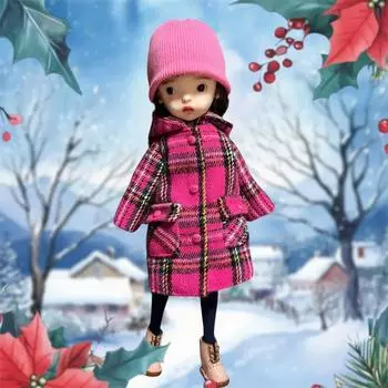 Randowdough Check Hoodie Coat