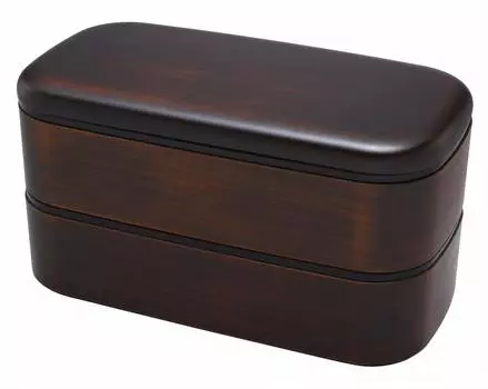 Range Square Bento 1000 мл Tochigi зерно Yamanaka-nuri для мужчин (с ремнем) М15325-5 коричневый