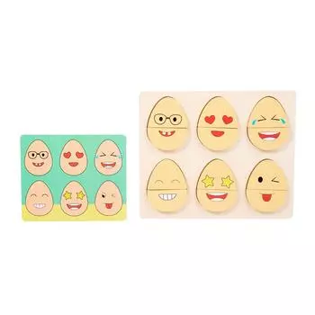 Раннее образование Яйца с выражениями лица Несколько игровых режимов Веселые игрушки в форме яйца Игрушка Монтессори Яйца для изменения эмоций для детей Ребенок