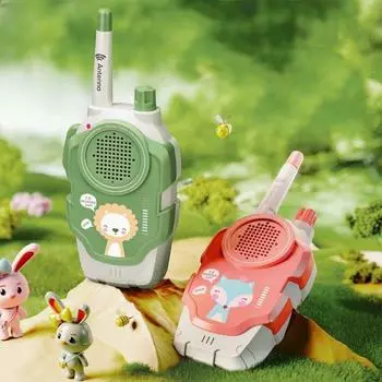 Раннее образовательное устройство для связи родитель-ребенок Мини портативная рация Подарок на день рождения розовый/зелёный