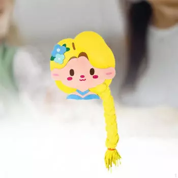 Раннее обучение фетровая доска для волос, развивающая сенсорные игрушки для девочек, подарок Yellow