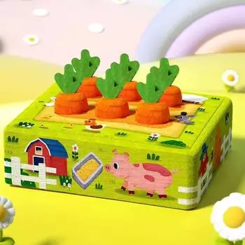Раннее развитие ребенка Вытащи редиску Детские игрушки Детская плюшевая имитация Ферма Овощное поле Морковь Кукла