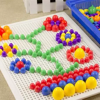 Ранние развивающие игрушки, доска с 296 прищепками, детская головоломка, колышек для детей, подарок «сделай сам»