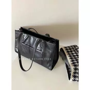 Ранняя осень, новая сумка через плечо большой вместимости, сумка-тоут, универсальная сумка для студентов, женская сумка, модная сумка для отдыха и поездок на работу белый