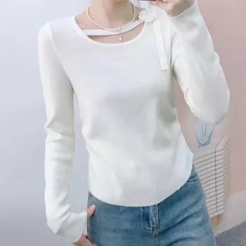 Ранняя осень Новый бренд противостоит всем модным джемперам Pure Wind Waist Slimming Knitwear One size