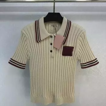 Ранняя весна Контрастный цвет вышитые буквы тонкий вязаный свитер