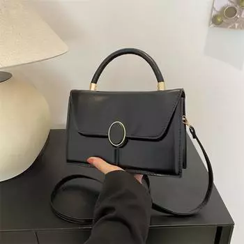 Ранняя весна сумка через плечо однотонная простая женская сумка в иностранном стиле маленькая квадратная сумка белый