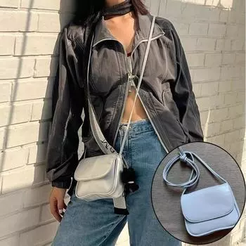 Ранняя весна в стиле ретро, универсальная сумка для печенья в дорогу, сумка через плечо на одно плечо, нишевая и модная сумка серебряный