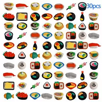 Ranvi 30 шт. детские мини-пазлы карандаши ластики для детских игровых призов и школьных принадлежностей ластики, (лапша) Вечеринка, Карнавал,