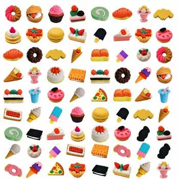 Ranvi 30 шт. детские мини-пазлы карандаши ластики для детских игровых призов и школьных принадлежностей ластики, (Торт) Вечеринка, Карнавал,