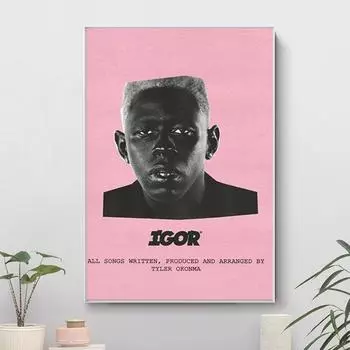 Рэп-музыкальный альбом со звездами, картина на холсте, Тайлер Создатель, Игорь, постеры, принты, настенная художественная картина для гостиной, домашний декор, Cuadros 21cm30cm NoFrame