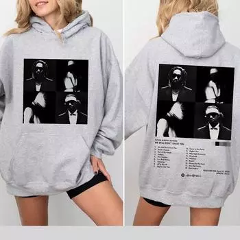 Рэпер Metro Boomin 2025 Новая толстовка с длинными рукавами Повседневная женская/мужская толстовка Модная одежда для певцов Флисовые пуловеры XS чёрный