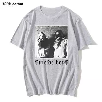 Рэпер $uicideboy$ Suicide Футболка Мужская Женская Мода Хлопок S