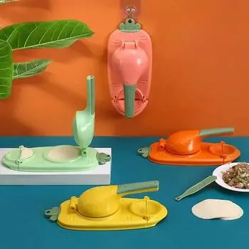 Rapid Prototyping Kitchen Useful Things Make Dumplings Kitchens Accessories Dumpling Maker Hand Pressed Mold For Tools розовый