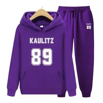 Рэпер Каулитц 89 Женский костюм с капюшоном Женская толстовка с капюшоном Осенние женские комплекты с капюшоном + штаны Комплект из двух предметов толстовка с капюшоном S