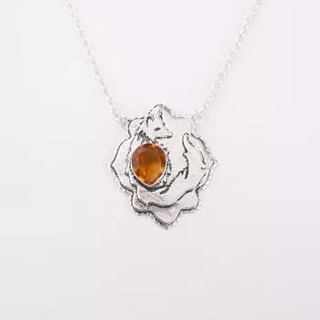 Rare Citrine Gemstone 925 Sterling Silver Jewelry Pendant 1.29 Gift For Women CP-32-11