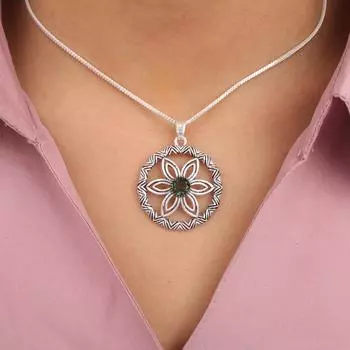 Rare Green Tourmaline Gemstone 925 Sterling Silver Artisan Jewelry Pendant 1.48 CP-29-16