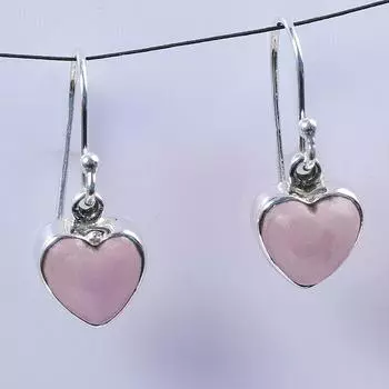 Rare Phosphorite Earring, phosphorite Heart Earring, 925 Solid Silver Earring