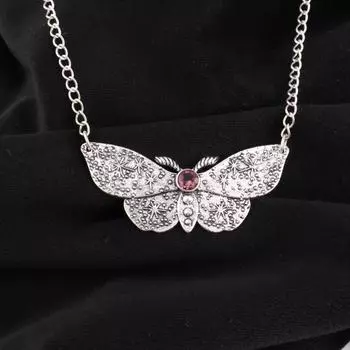 Rare Rhodolite Gemstone 925 Sterling Silver Jewelry Pendant 0.7 For Women Gift CP-35-15