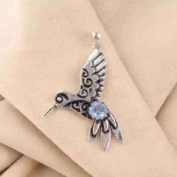 Rare Tanzanite Gemstone 925 Sterling Silver Jewelry Pendant1.8 Anniversary Gift CP-20-14