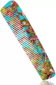 Расческа Babro Pomade Comb Расческа Barber Hair Comb Черепаховый мраморный узор Тропический синий Мужская Мужская