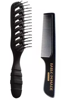 Расческа Babro Pomade Hairbrush Skeleton Brush Comb Расческа Skeleton Brush Barber Men s & Mens