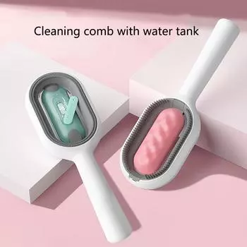 Расческа для чистки и удаления шерсти домашних животных с салфетками Липкая расческа для кошек Поплавок для собак Товары для животных для кошек и собак синий