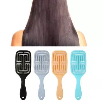 Расческа для дома, гибкая, гладкая, эластичная, на воздушной подушке, для дома оранжевый