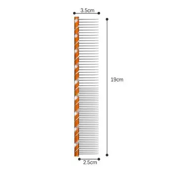 Расческа для домашних собак, яркая разноцветная полосатая расческа для ухода за собакой, кошкой, парикмахерским инструментом