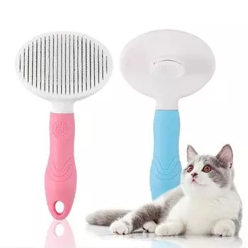 Расческа для домашних животных, игла из нержавеющей стали, расческа для удаления шерсти собак и кошек, плавающая чистка волос, косметический уход за кожей, щетка для чистки домашних собак