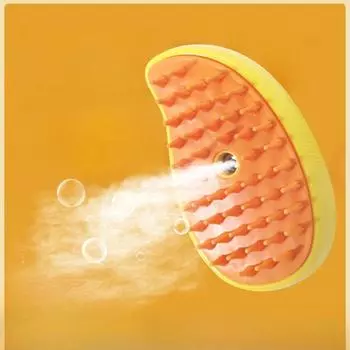 Расческа для домашних животных, массажная расческа для кошек, паровая щетка для дома, паровая щетка для собак, 3 в 1, электрическая расческа для кошек, принадлежности для удаления шерсти домашних животных зелёный