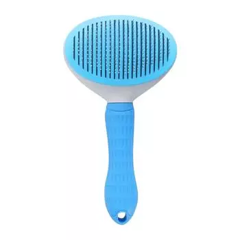 Расческа для домашних животных Расческа для кошек Расческа для собак Расческа-игла для самоочистки Расческа для распутывания колтунов для собак Щетка для домашних животных Чистящие средства One Size синий