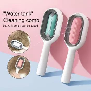 Расческа для домашних животных с 54 зубцами, спрей для воды, расческа для ухода за кошачьей шерстью, эргономичный дизайн, щетка для удаления волос с собаками, инструмент для красоты домашних животных 54 Teeth розовый