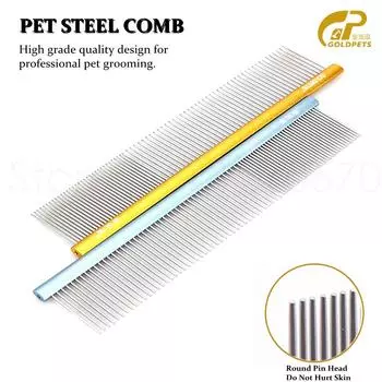Расческа для домашних животных Stal Steel P Расческа для ухода за собаками и кошками Щетка для чистки H Удаление аксессуаров для домашних животных Расческа для хвоста Alumum le