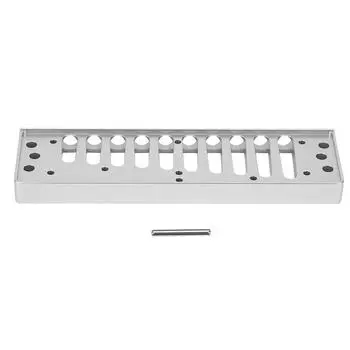 Расческа для губной гармошки 10?Часть гребня арфы Hole Blues для губной гармошки HOHNER SP20 из алюминиевого сплава серебряный