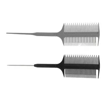 Расческа для хайлайтера, окрашивание, двухсторонняя расческа для разделения волос, набор для парикмахерской укладки волос