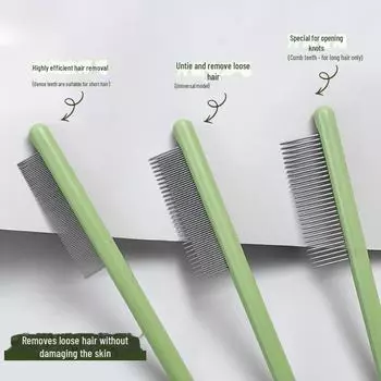 Расческа для кошек и собак - густая распутывающая щетка для удаления плавающих волос