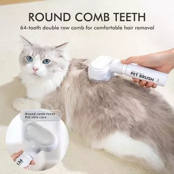 Расческа для кошек, несмываемая пена для сухой чистки домашних животных, щетка, специальное хлопковое полотенце для удаления плавающей щетки для кошачьей шерсти, очиститель для собачьей шерсти, расческа для домашних животных VP001