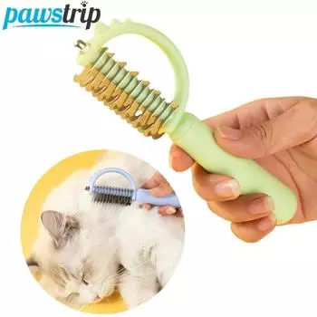 Расческа для кошек, профессиональная щетка для удаления шерсти с собак, расческа для щенков и кошек, щетки для ухода за кошками, товары для домашних животных белый
