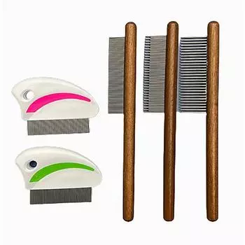 Расческа для кошек, расческа для собак, расческа с мелкими зубьями, расческа для домашних животных, набор для ухода за волосами и удаления хлопьев перхоти, удаления поплавка, разрыва волос зелёный