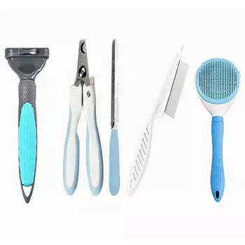 Расческа для кошек, расческа для собак, расческа с мелкими зубьями, расческа для домашних животных, набор для ухода за волосами и удаления хлопьев перхоти, удаления поплавка, разрыва волос