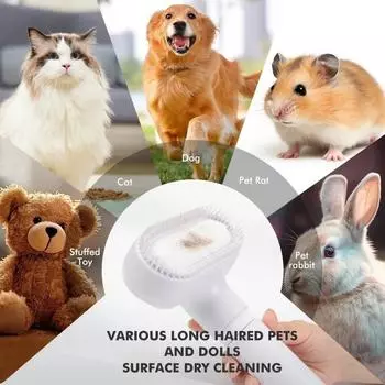Расческа для кошек Щетка для удаления шерсти Плавающая щетка для ухода за собаками Несмываемая щетка для удаления шерсти кошек и собак Товары для животных белый