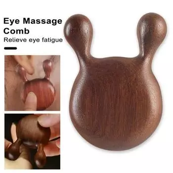 Расческа для массажа глаз снимает напряжение глаз, уменьшает отечность, способствует сиянию цвета лица, экологически чистая массажная расческа Frog